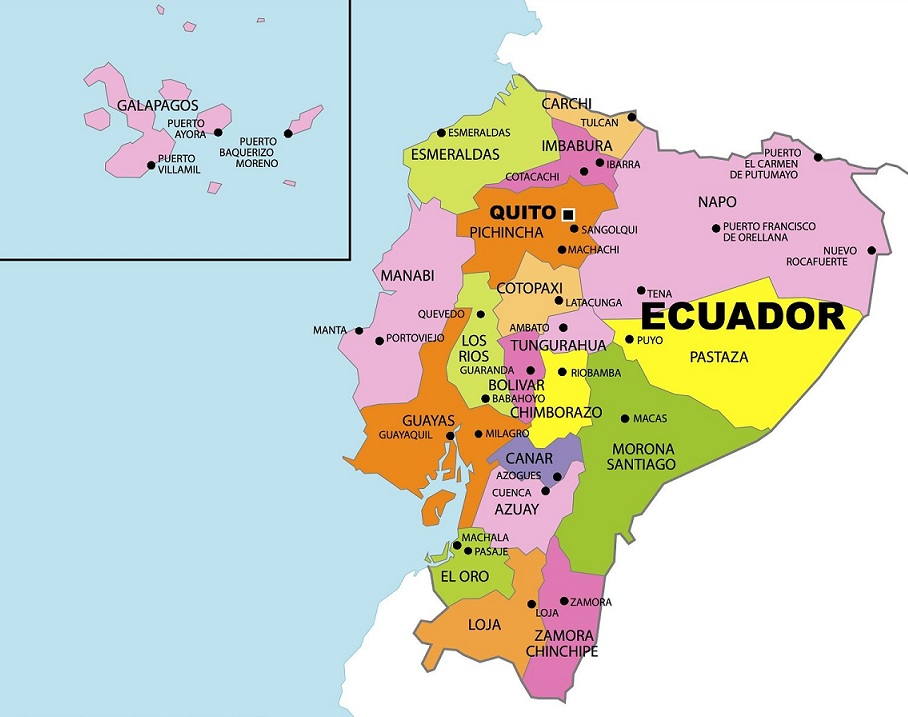 Mapa Politico Del Ecuador Con Sus Provincias Y Capitales Actualizado Porn Sex Picture