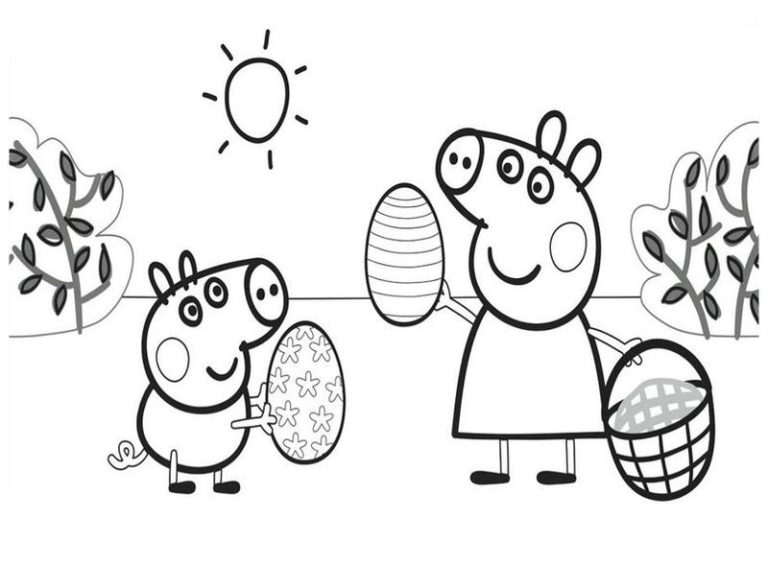 Imágenes Peppa Pig para colorear, dibujar e imprimir | Imágenes Totales