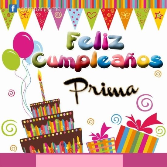 50 Imágenes de Feliz Cumpleaños Prima, Frases y Mensajes Originales