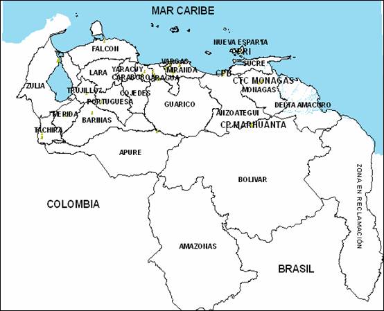 Ciudades y capitales de venezuela