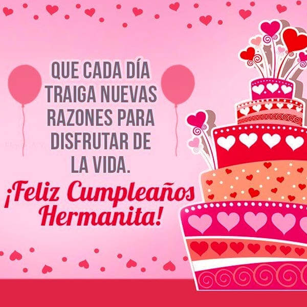 Feliz De Cumpleaños Hermana