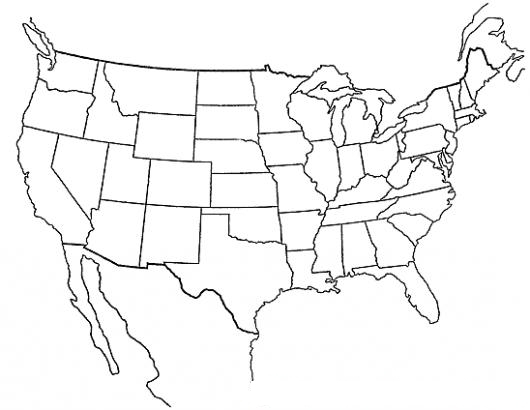 Mapa De Estados Unidos De America Con Nombres Para Colorear Mapa De Images