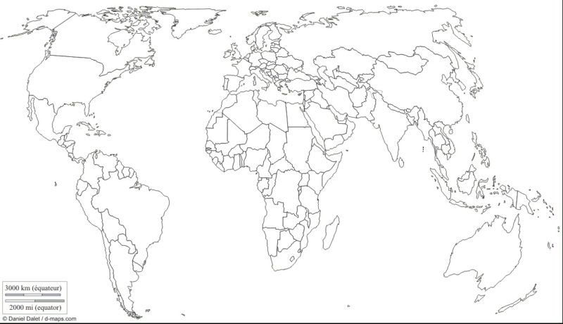 Mapa Del Mundo Político Físico Relieve Con Nombres Para Colorear Imágenes Totales 3812