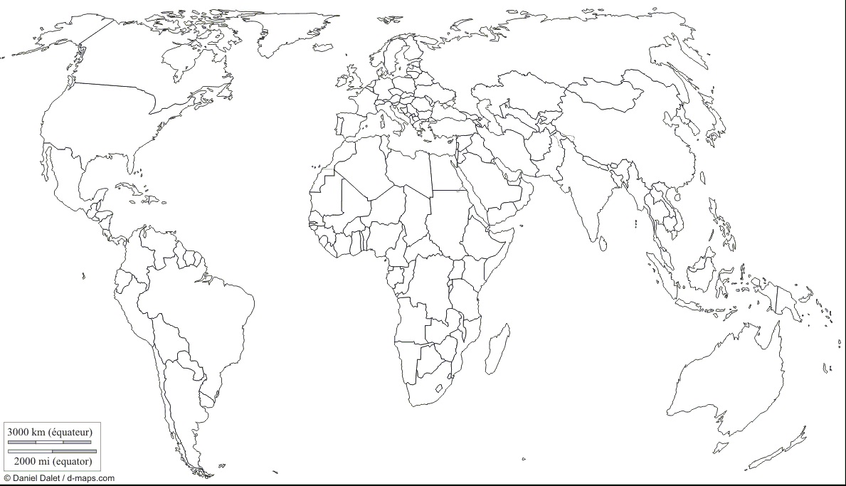 ▷ Mapa del MUNDO: Político, Físico, Relieve, con Nombres, para Colorear |  Imágenes Totales