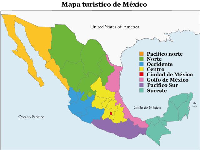 Mapas De Mexico Con Nombres Ciudades Estados Capitales