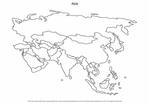 Blank Map Of Asian Countries Download Blank Map Aisa 