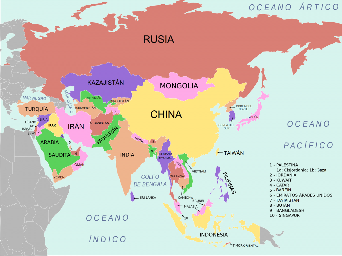 Mapa Politico Asia Mapa Geografia Mapa Da India Papel De Parede Images