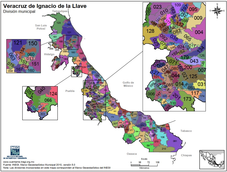 Mapa Del Estado De Veracruz Con Municipios Mapas Para Descargar E Imprimir Imágenes Totales 7475