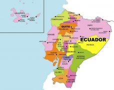 Mapa Del ECUADOR: Político, Físico, Regiones, Provincias, Capitales ...