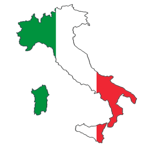 Mapa De Italia Político Físico Regiones Relieve Para Colorear
