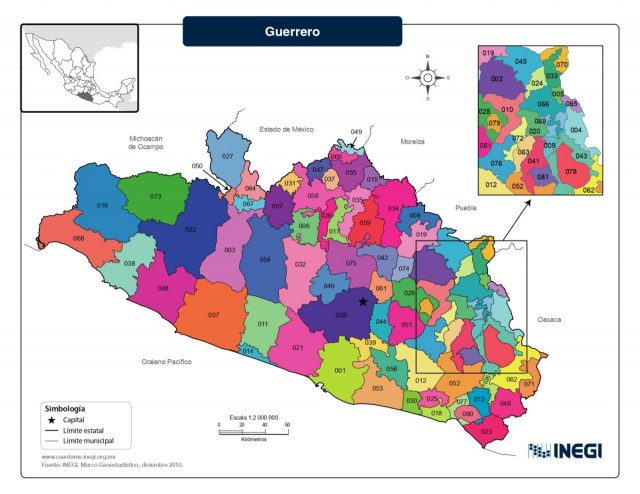 Mapa Del Estado De Guerrero Con Municipios Mapas Para Descargar E   Grompioscolor Page 0001 640x494 