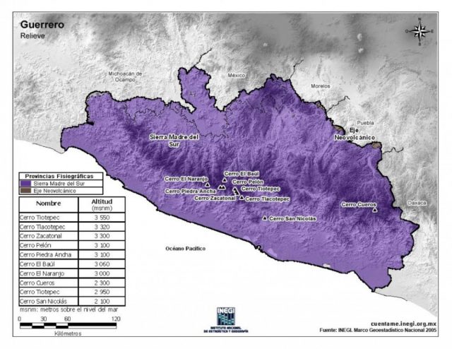 Mapa Del Estado De Guerrero Con Municipios Mapas Para Descargar E Imprimir Imágenes Totales 8964