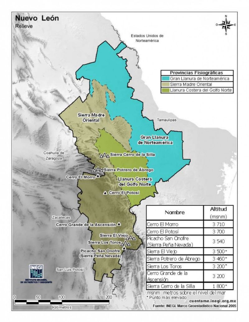 Mapa Del Estado De Nuevo León Con Municipios Mapas Para Descargar E Imprimir Imágenes Totales 9175