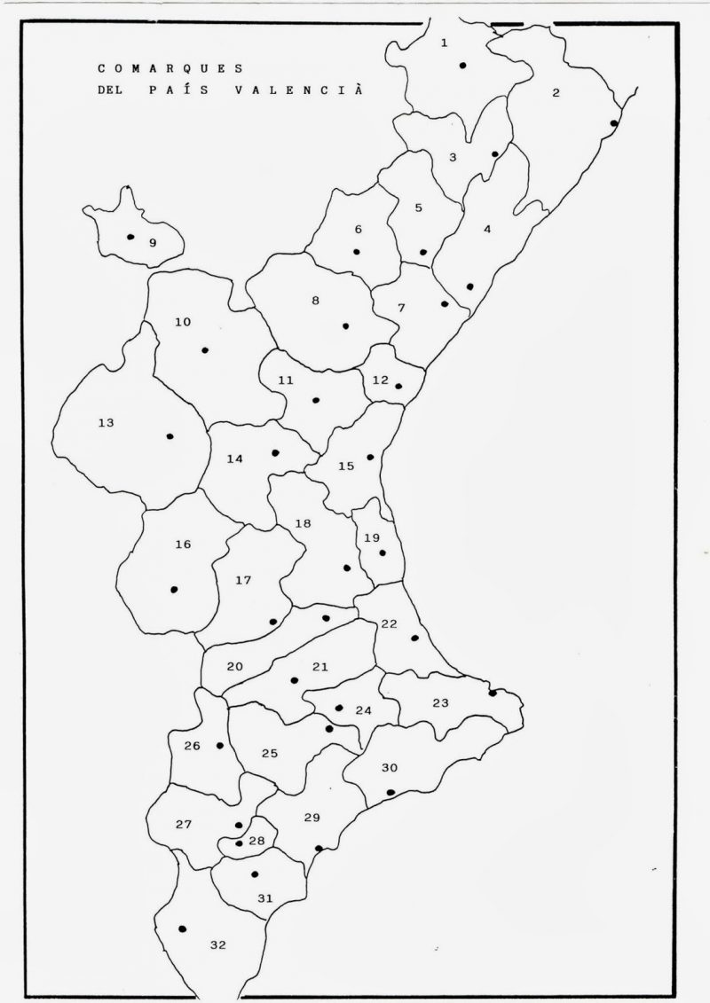 Mapas Comunidad Valenciana Político Físico Provincias Y Comarcas Imágenes Totales 0073