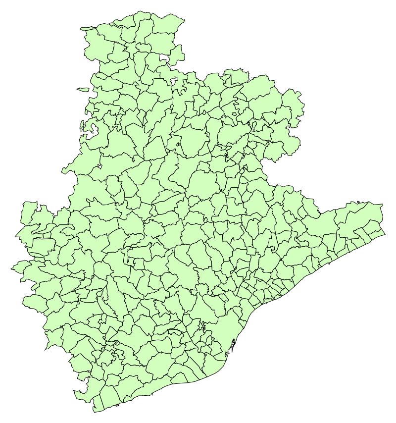 Mapa Y Municipios Provincia De Barcelona Mapas España Descargar E