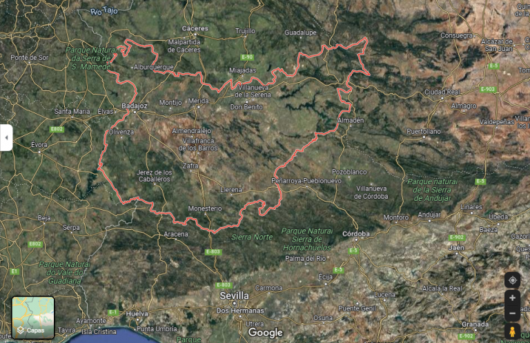 Mapa Y Municipios Provincia De Badajoz Mapas España Descargar E Imprimir 9217