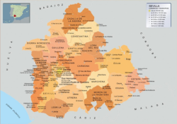 Mapas Y Municipios Provincia De Sevilla | Mapas España Descargar E Imprimir