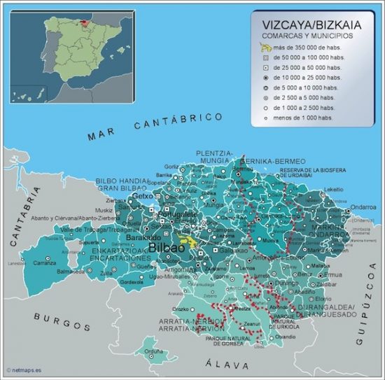 Todo 33+ Imagen de fondo mapa de la provincia de vizcaya con sus pueblos Mirada tensa